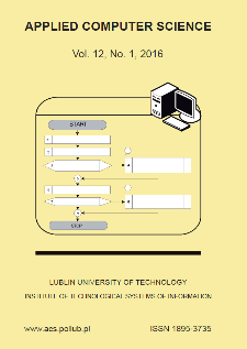 Applied Computer Science Vol. 12, No 1, 2016