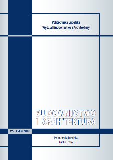 Budownictwo i Architektura Vol. 15(3)2016
