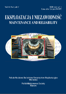Eksploatacja i Niezawodność = Maintenance and Reliability Vol. 19 No. 1, 2017