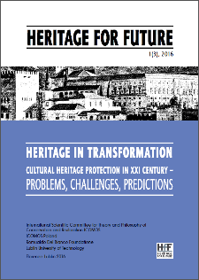 Heritage in transformation : cultural heritage protection in XXI century : problems, challenges, predictions