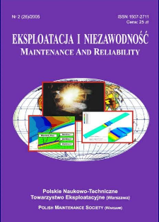 Eksploatacja i Niezawodność = Maintenance and Reliability Nr 2 (26)2005
