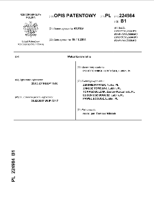 Walcarka nawrotna [Dokument elektroniczny] : opis patentowy nr 224984
