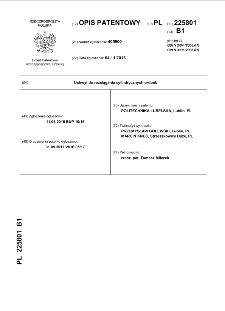 Uchwyt do rozciągania cylindrycznych próbek : opis patentowy nr 225801