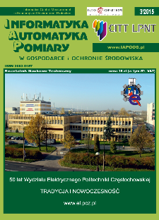 Informatyka Automatyka Pomiary w Gospodarce i Ochronie Środowiska 3/2015