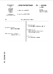 Połączenie rurowo-kształtowe : opis patentowy nr 233160 /