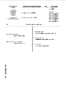 Stelaż stopniowany, składany : opis patentowy nr 233300