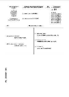 Stelaż złożony, składany : opis patentowy nr 233301