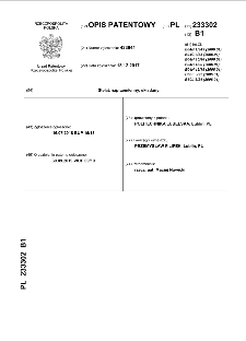 Stelaż naprzemienny, składany : opis patentowy nr 233302