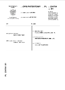 Siłownik : opis patentowy nr 234784