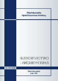 Budownictwo i Architektura Vol. 19(1)2020