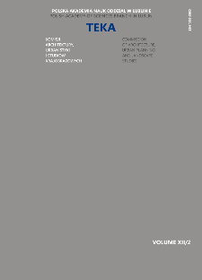 Teka Komisji Architektury, Urbanistyki i Studiów Krajobrazowych = Teka Comission of Architecture, Urban Planning and Landscape Studies. Volume XII/2