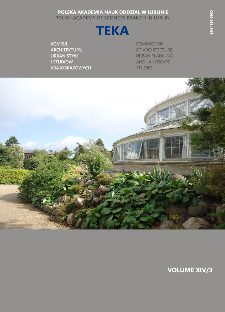 Teka Komisji Architektury, Urbanistyki i Studiów Krajobrazowych = Teka Comission of Architecture, Urban Planning and Landscape Studies. Volume XIV/3