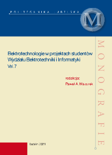 Elektrotechnologie w projektach studentów Wydziału Elektrotechniki i Informatyki. Vol. 7