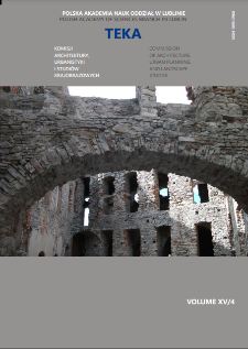 Teka Komisji Architektury, Urbanistyki i Studiów Krajobrazowych = Teka Comission of Architecture, Urban Planning and Landscape Studies. Volume XV/4