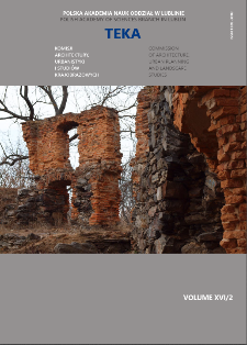 Teka Komisji Architektury, Urbanistyki i Studiów Krajobrazowych = Teka Comission of Architecture, Urban Planning and Landscape Studies. Volume XVI/2