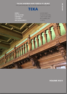 Teka Komisji Architektury, Urbanistyki i Studiów Krajobrazowych = Teka Comission of Architecture, Urban Planning and Landscape Studies. Volume XVI/3