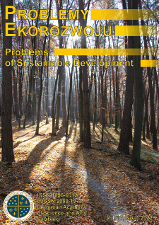 Problemy Ekorozwoju : Problems of Sustainable Development Vol. 17, No 1, 2022