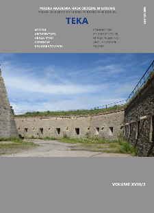 Teka Komisji Architektury, Urbanistyki i Studiów Krajobrazowych = Teka Comission of Architecture, Urban Planning and Landscape Studies. Volume XViII/3