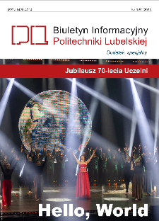 Biuletyn Informacyjny Politechniki Lubelskiej nr 51 - 3(51)2023 : Dodatek specjalny : Jubileusz 70-lecia Uczelni