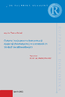 Optymalizacja procesu kompensacji dyspersji chromatycznej w operatorskich traktach światłowodowych