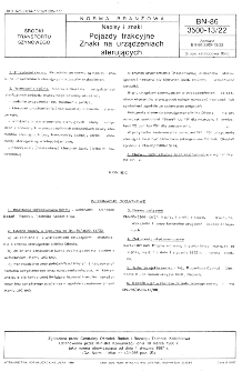 Napisy i znaki - Pojazdy trakcyjne - Znaki na urządzeniach sterujących BN-86/3500-13/22