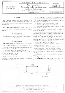 Tabor tramwajowy - Elementy koła elastycznego zestawu kołowego - Nieobrobione tarcze wkładek sprężynujących BN-91/3554-13