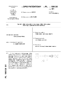 Sposób i układ sterowania elektrycznego silnika indukcyjnego zasilanego z generatora fotowoltaicznego : opis patentowy nr 196130