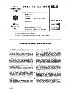 Urządzenie do wykonywania wirników ślimakowych : opis patentowy nr 119222