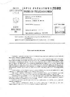 Płyta zespolona stalo-betonowa : opis patentowy patentu tymczasowego nr 98812