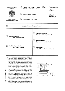 Urządzenie do pomiaru przemieszczeń : opis patentowy nr 175530