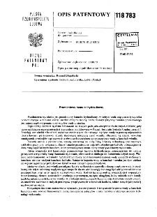Promieniowy hamulec hydrauliczny : opis patentowy nr 118783