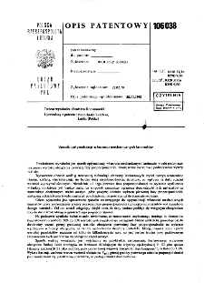 Sposób optymalizacji własności mechanicznych laminatów : opis patentowy nr 106038