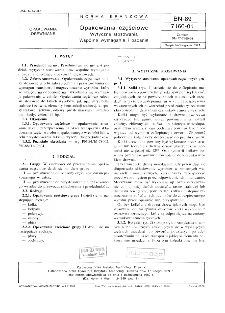 Opakowania częściowe - Wytyczne stosowania - Wspólne wymagania i badania BN-89/7160-01