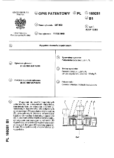 Wypychak do wozów kopalnianych : opis patentowy nr 169281
