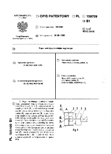 Organ urabiający kombajnu węglowego : opis patentowy nr 159709