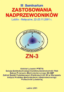 Zastosowania nadprzewodników : III seminarium, Lublin - Nałęczów, 22-23.11.2001 r.