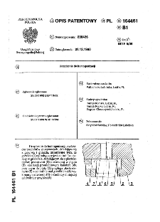 Urządzenie do homogenizacji : opis patentowy nr 164461