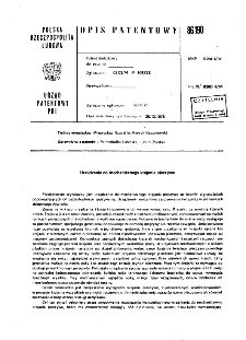 Urządzenie do mechanicznego krajania pieczywa : opis patentowy nr 86190