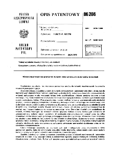 Wyciszona prowadnica prętów do tokarek rewolwerowych i automatów tokarskich : opis patentowy nr 86286
