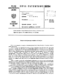 Urządzenie do jonowego trawienia ciał stałych : opis patentowy nr 98764