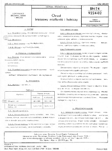 Chrust brzozowy miotlarski i hutniczy BN-74/9224-02
