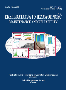 Eksploatacja i Niezawodność = Maintenance and Reliability Vol. 15 No. 2, 2013