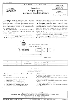Samochody - Cięgna giętkie sterujące dwukierunkowe BN-89/3616-05