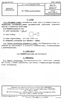 N, N-Dwumetyloanilina BN-75/6026-37