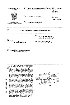 Sposób i urządzenie do pomiaru częstotliwości chwilowych : opis patentowy nr 155997