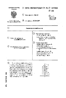 Warystorowy odgromnik zaworowy : opis patentowy nr 157410