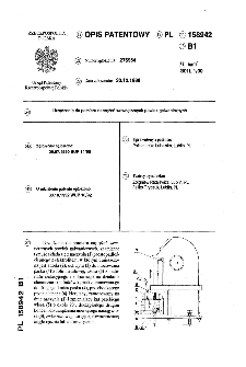Urządzenie do pomiaru naprężeń wewnętrznych powłok galwanicznych : opis patentowy nr 158942