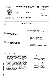 Stół do kiełkowania ziarna : opis patentowy nr 170697