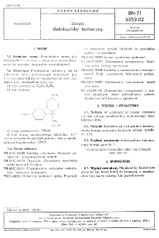 Zoocydy - Metoksychlor techniczny BN-71/6053-02