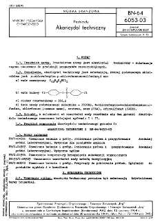 Pestycydy - Akaricydol techniczny BN-64/6053-03